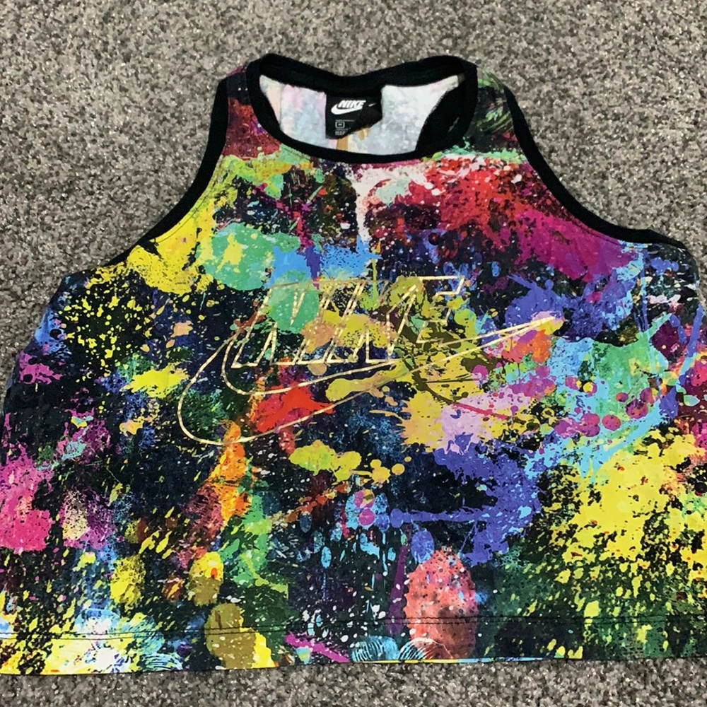 Nike crop gym tank size M